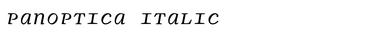 Panoptica Italic